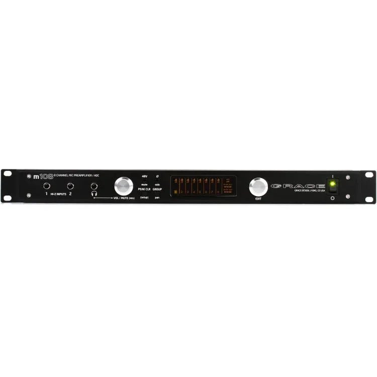 Grace Design m108 Preamplificador de micrófono de 8 canales con tarjeta Digilink preinstalada - https://www.cromaonline.cl/
