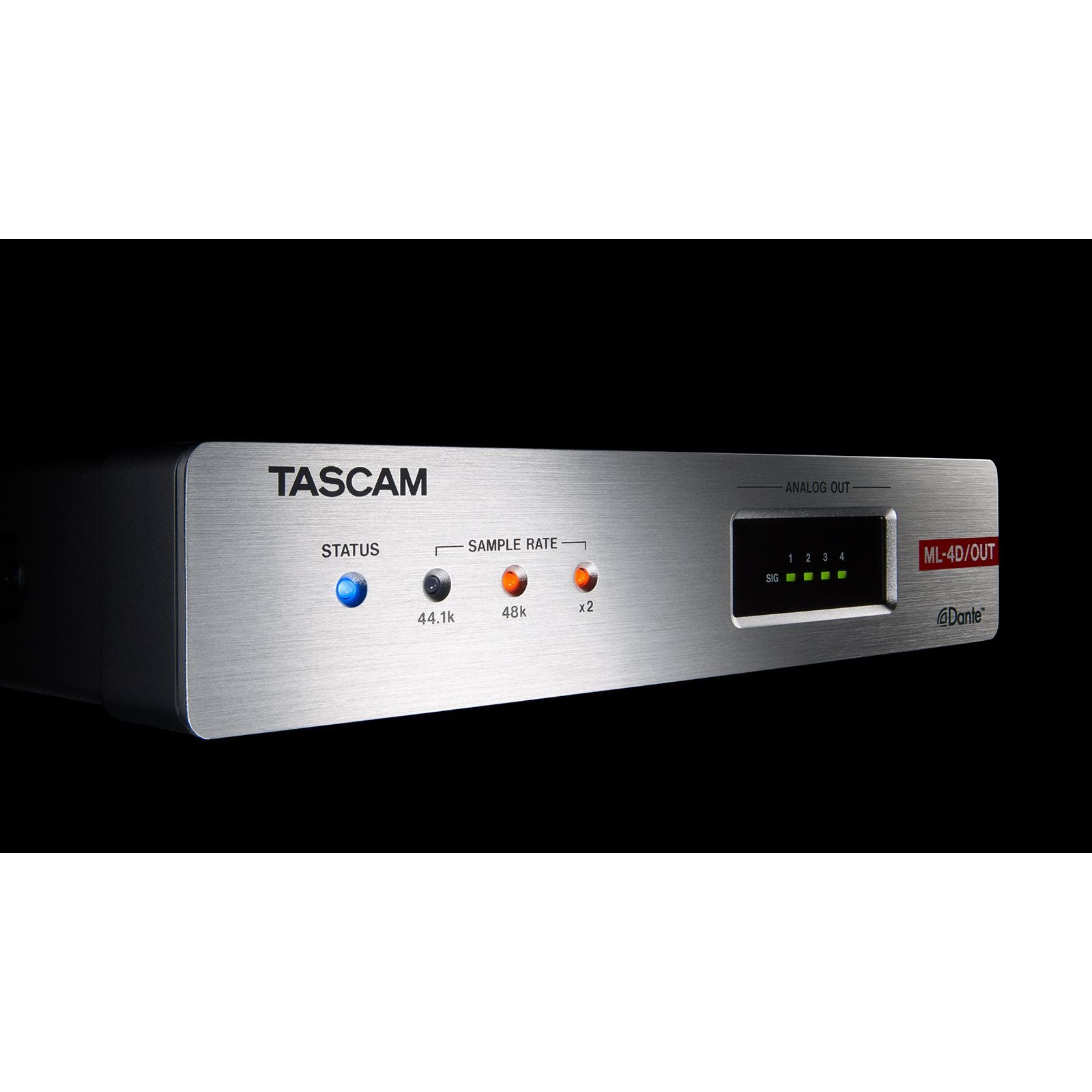 Tascam - ML-4D/OUT-E Convertidor Dante out de línea de 4 Ch con mezclador DSP