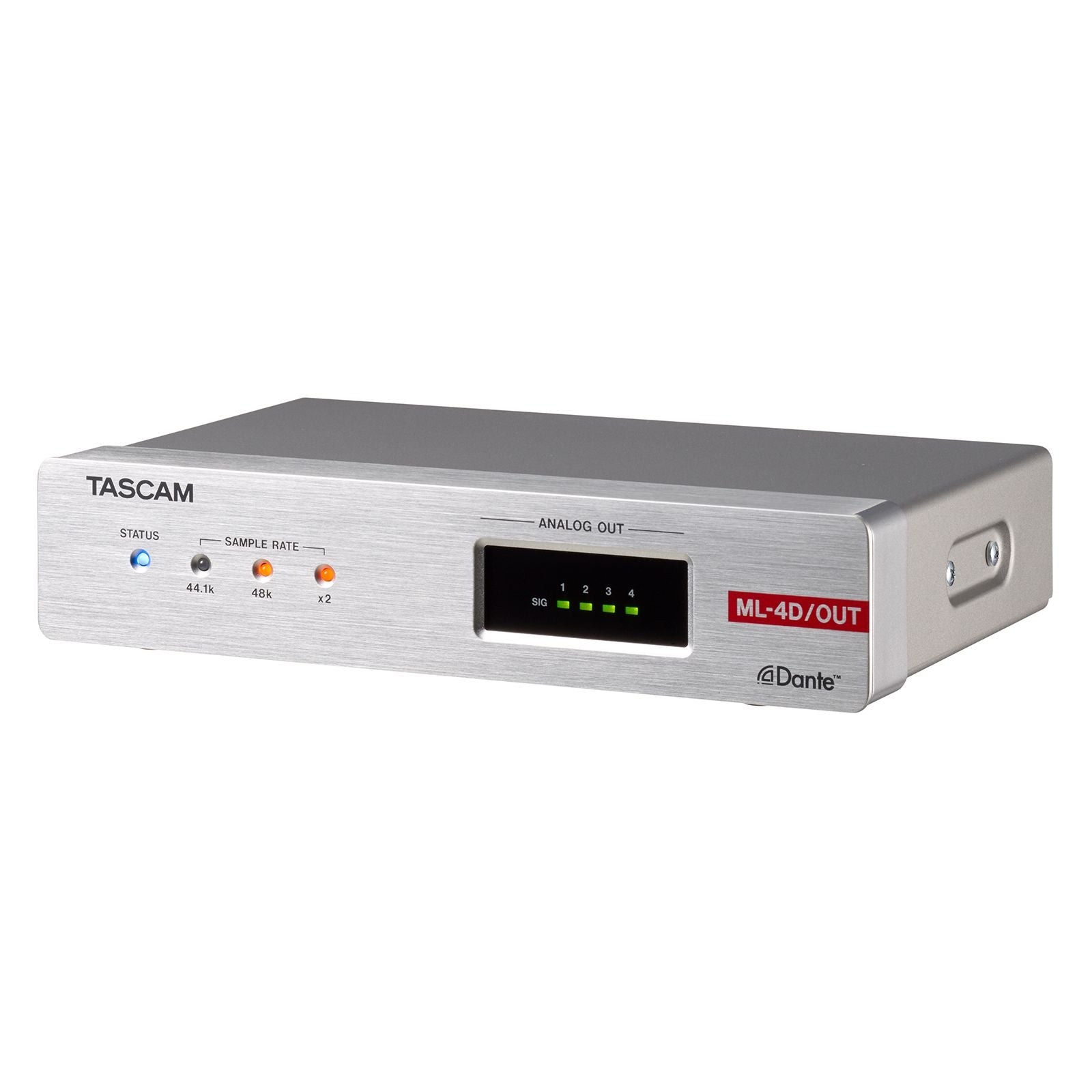 Tascam - ML-4D/OUT-X Convertidor Dante de 4 canales out línea y mezclador DSP