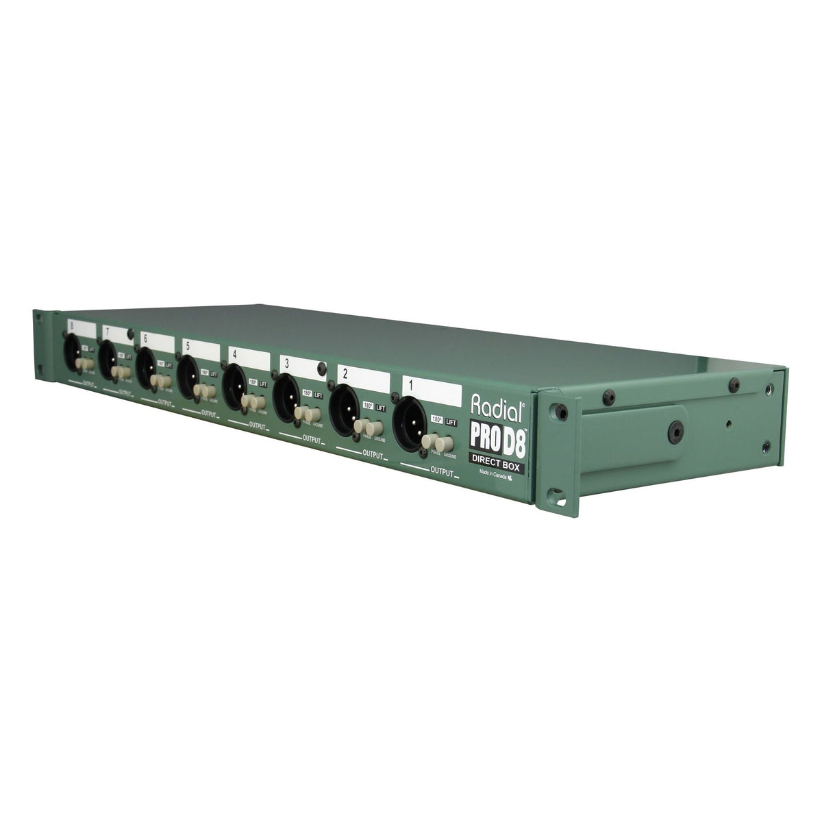 Pro D8 - Caja directa pasiva de 8 canales para montaje en rack - https://www.cromaonline.cl/