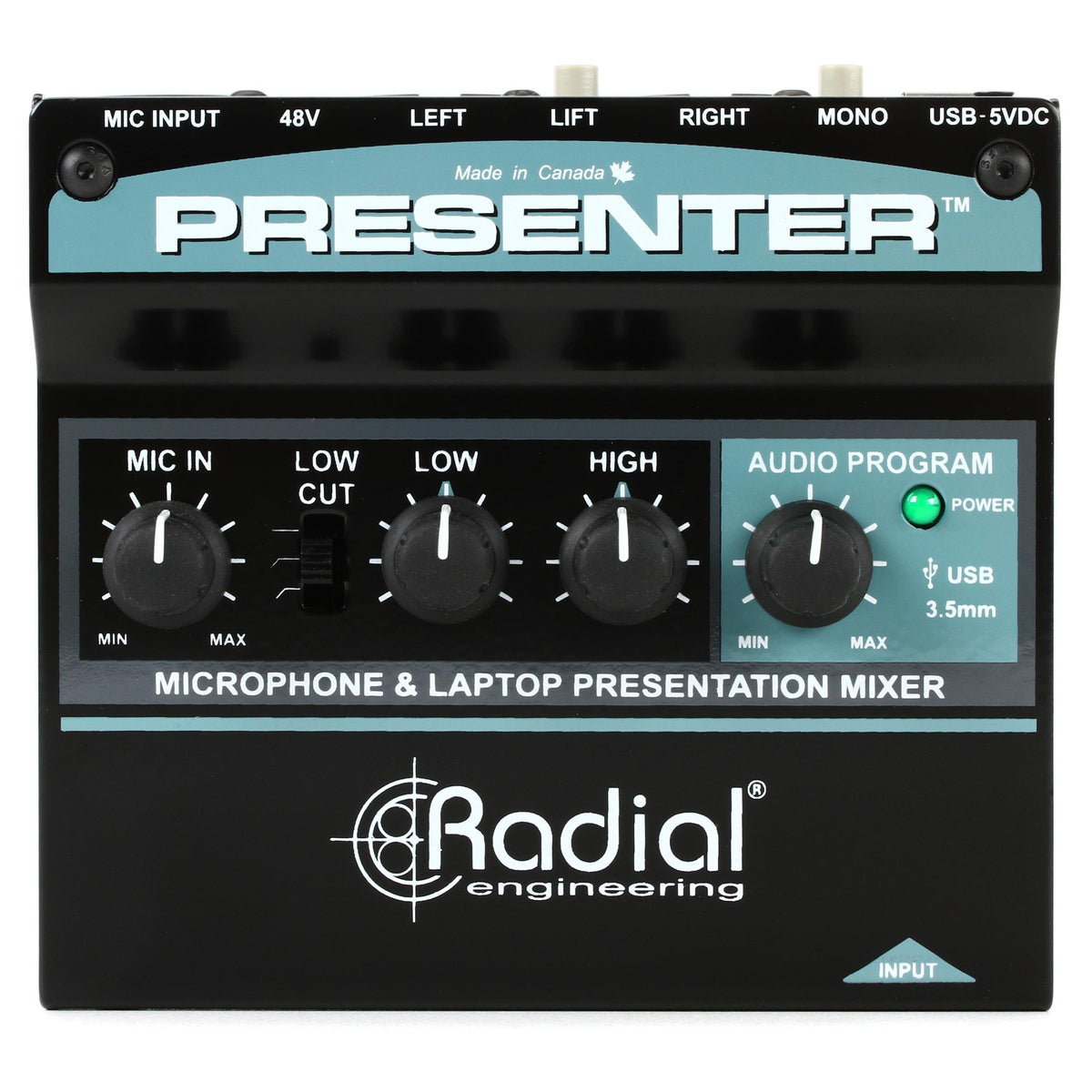 Radial Presenter - Mezclador de audio para presentaciones