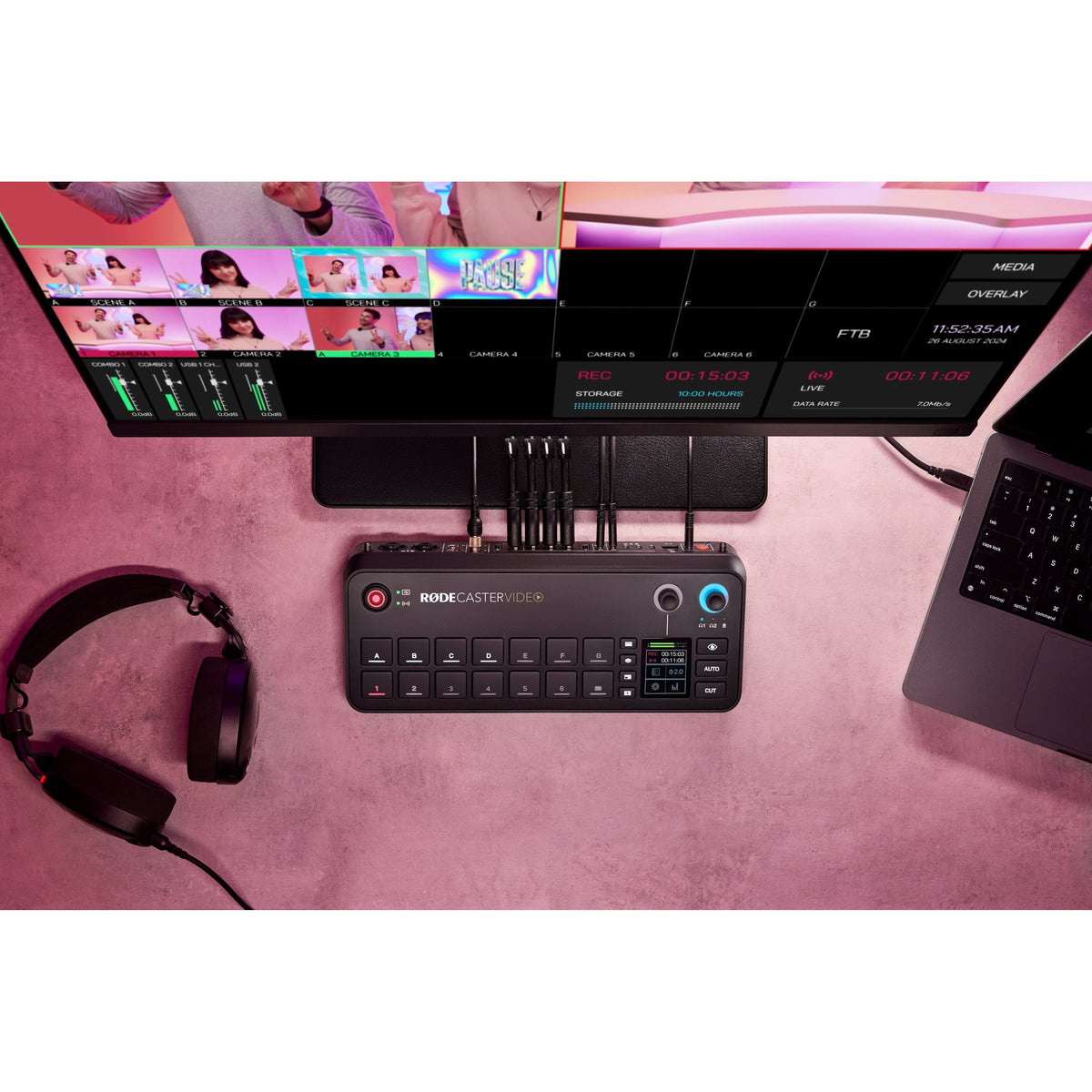 Rode Rodecaster Video - Consola de Producción de Audio y Video - https://www.cromaonline.cl/