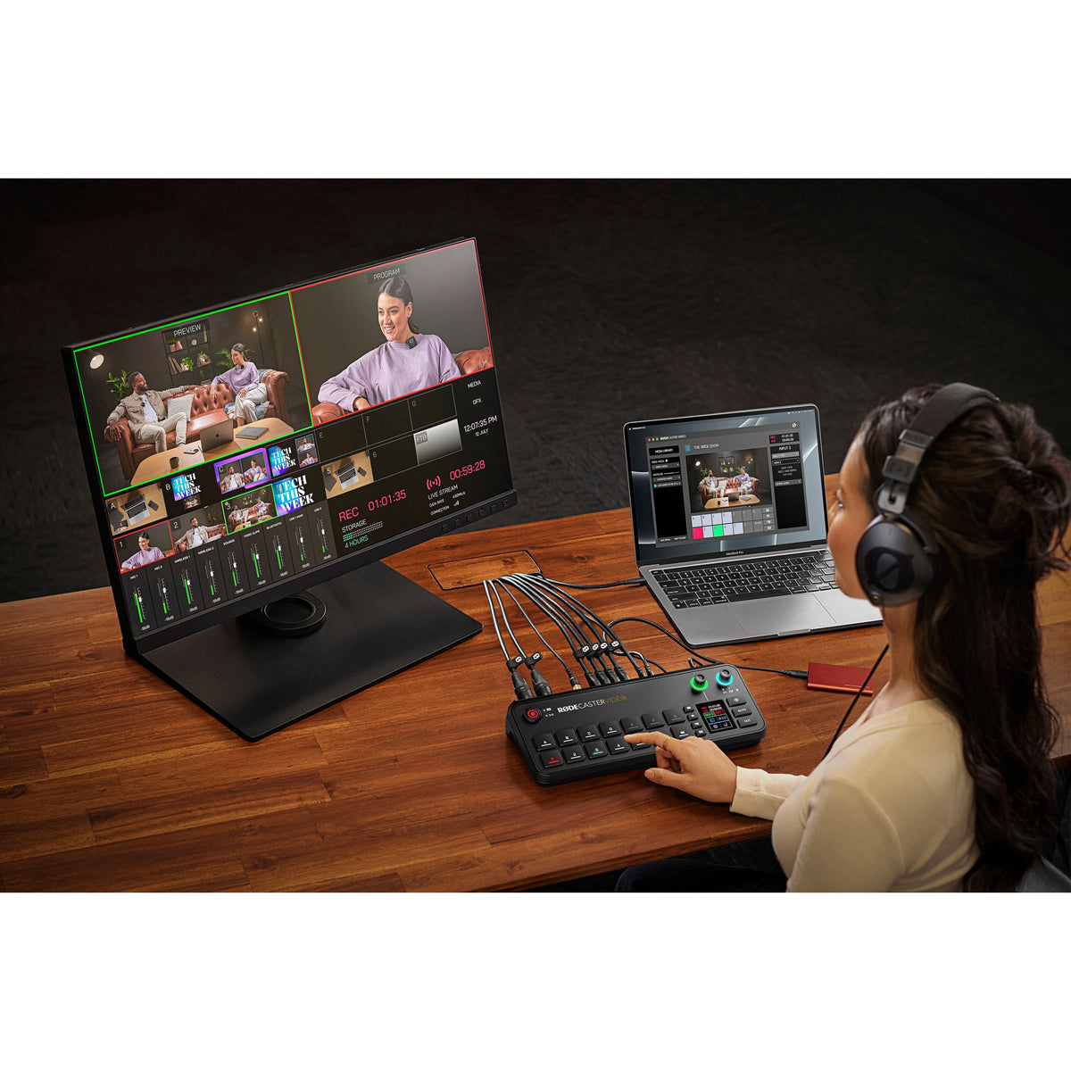 Rode Rodecaster Video - Consola de Producción de Audio y Video - https://www.cromaonline.cl/