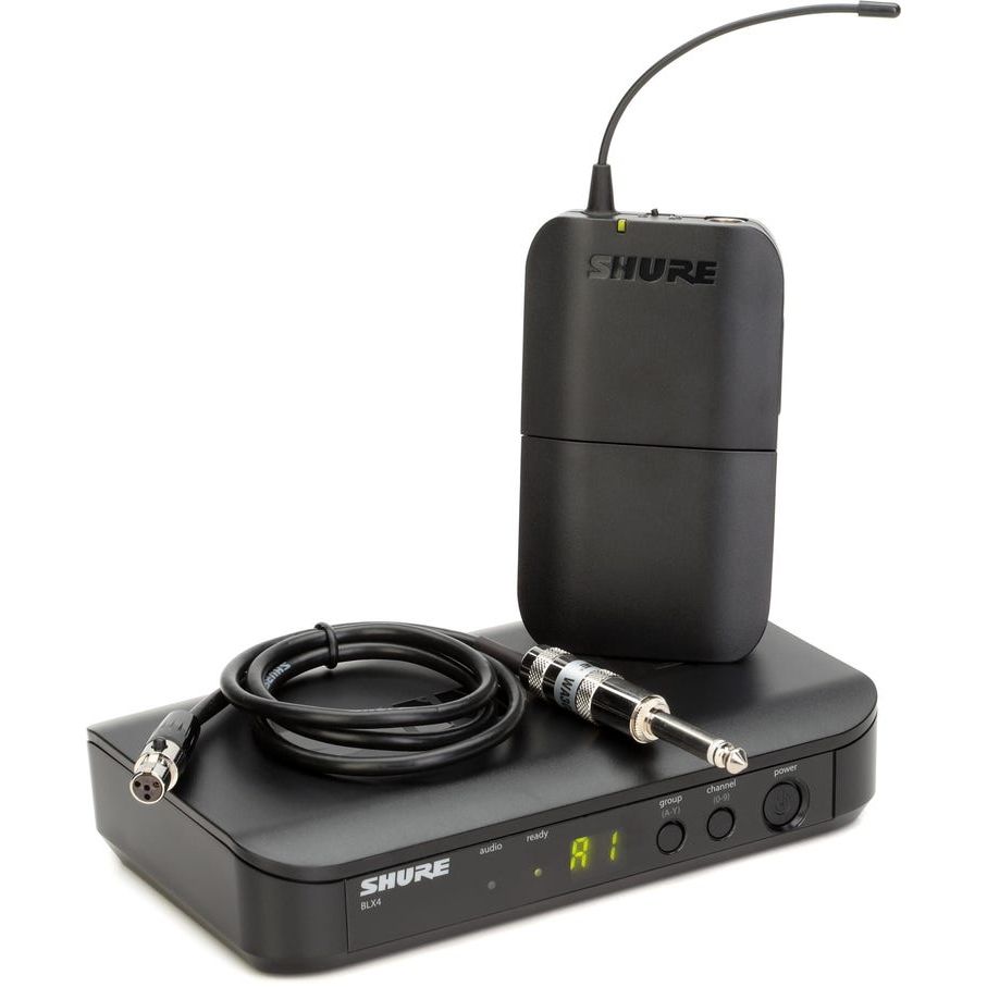 Shure BLX14 sistema para guitarra con receptor BLX4, bodypack BLX1 y cable WA302