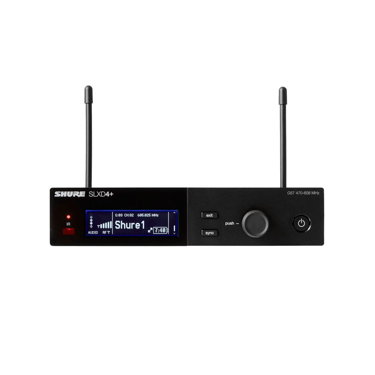 Shure SLXD4+ receptor inalámbrico digital