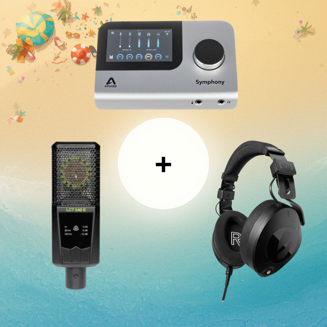 Apogee Symphony Desktop + Rode NTH 100 + Lewitt 540S