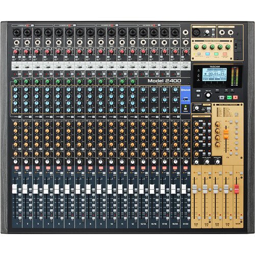 TASCAM Model 2400 - Consola de grabación analógica de 24 pistas con interfaz de audio - https://www.cromaonline.cl/