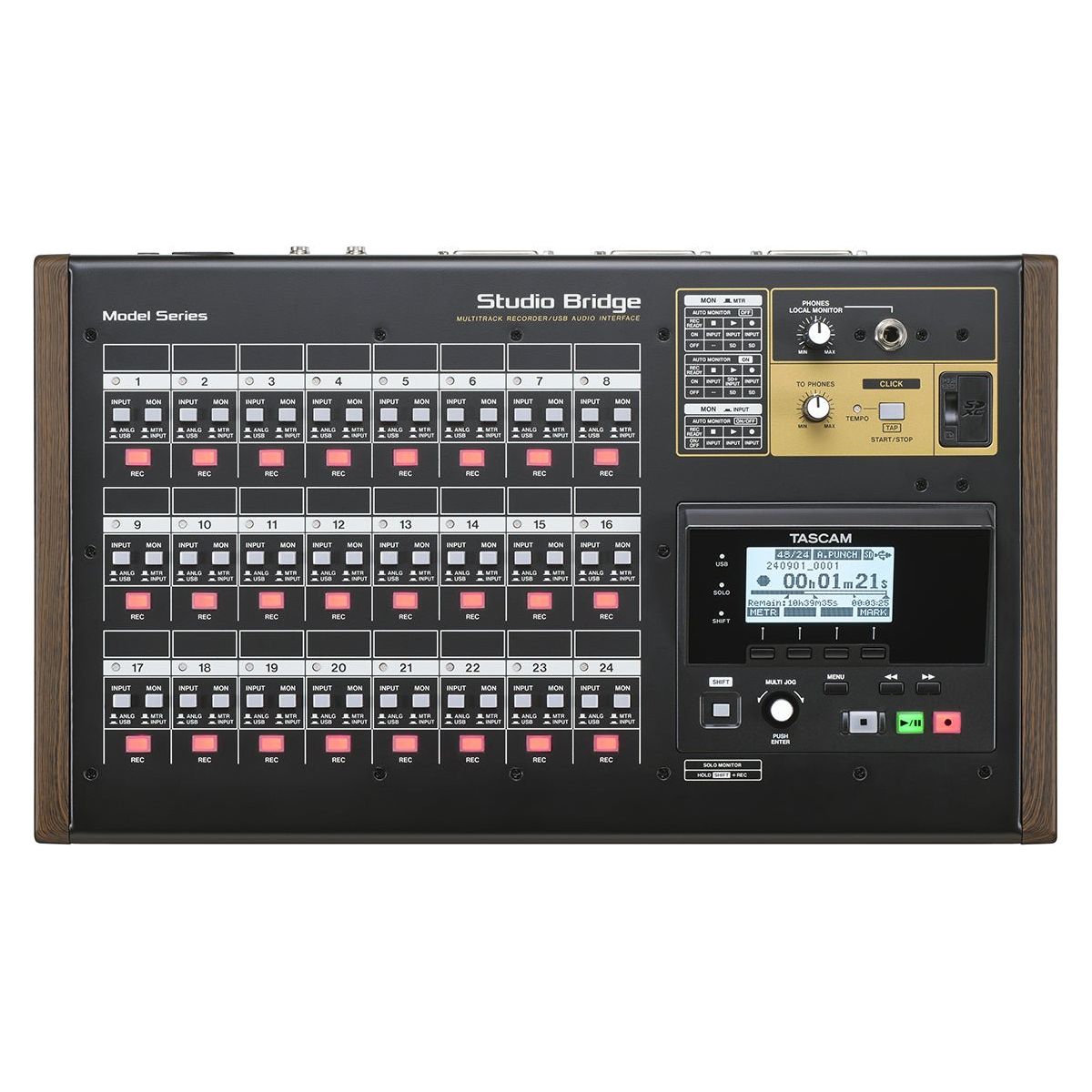 Tascam Studio Bridge - Grabador e Interfaz de audio de 24 canales - https://www.cromaonline.cl/