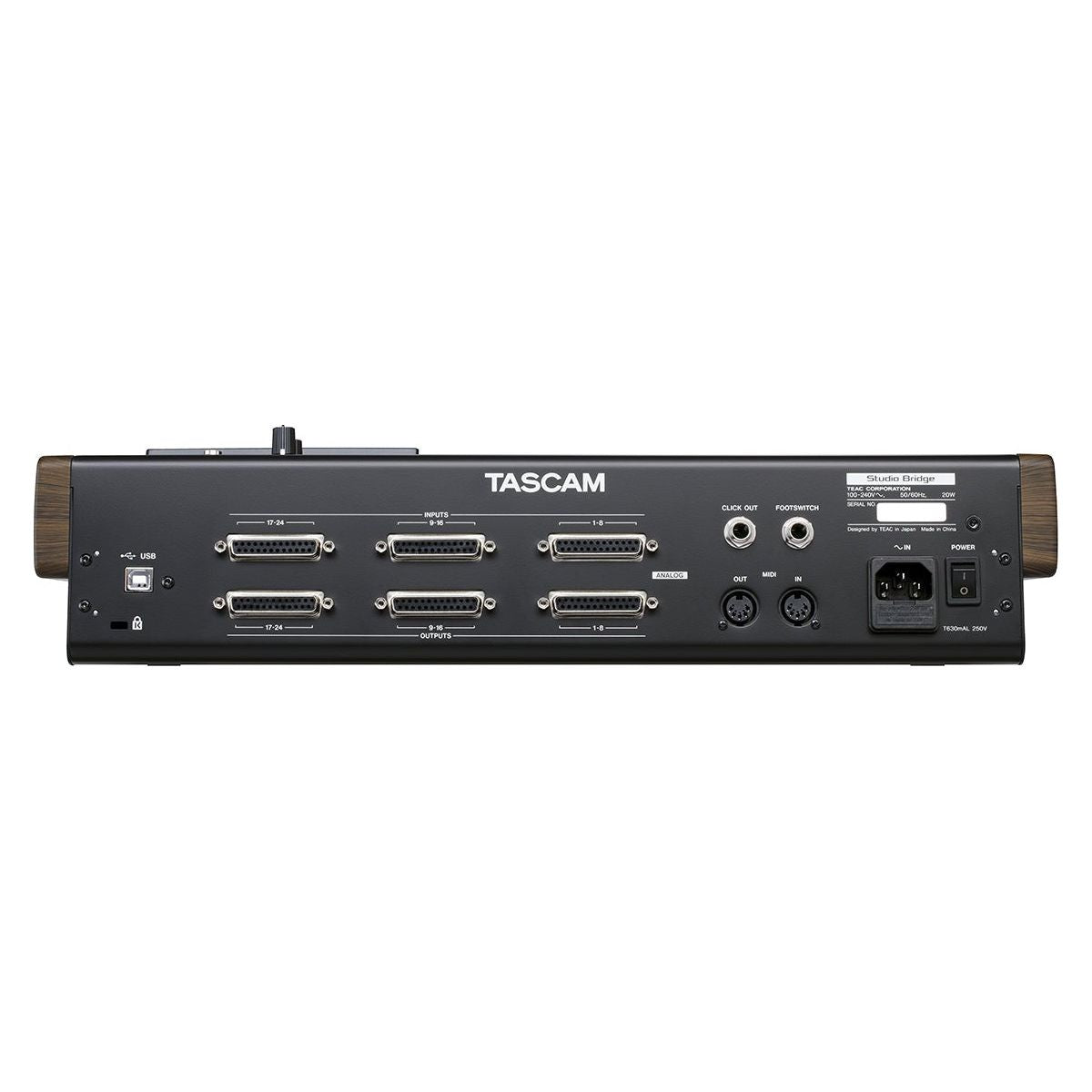 Tascam Studio Bridge - Grabador e Interfaz de audio de 24 canales - https://www.cromaonline.cl/