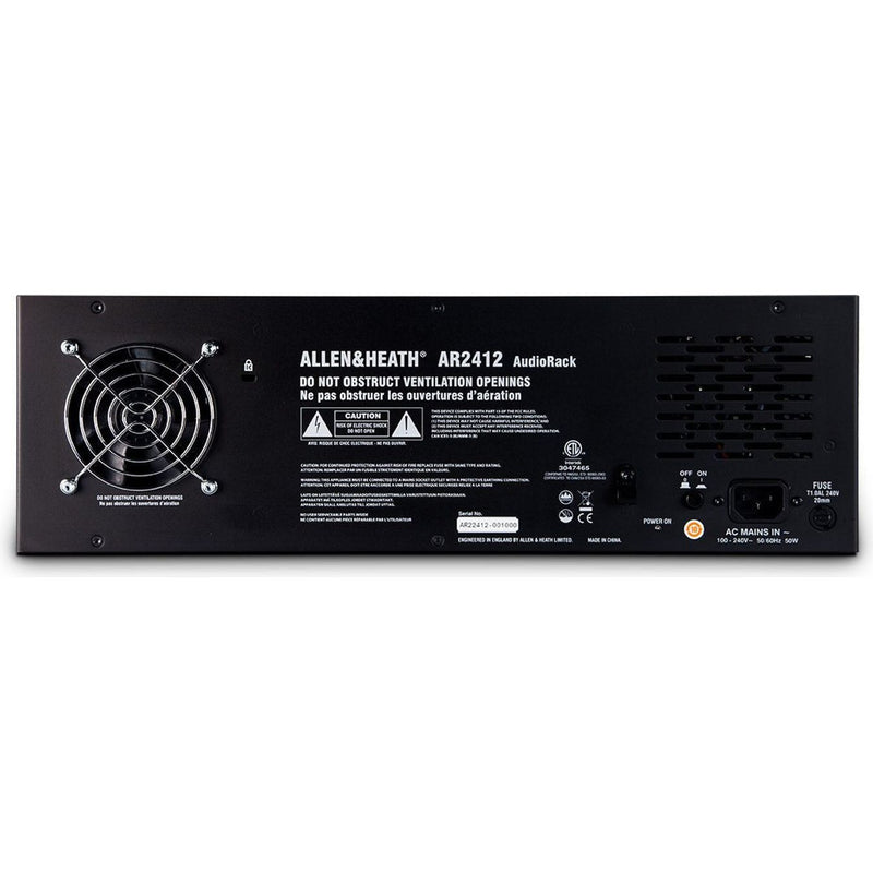 Allen&Heath AR2412 - Stagerack 24 XLR Input / 12 XLR Output – 48kHz - https://www.cromaonline.cl/