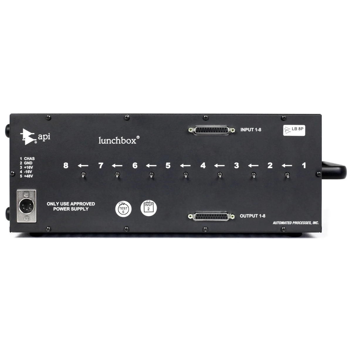 API 8B Lunchbox - Rack para Serie 500 de 8 espacios. - https://www.cromaonline.cl/