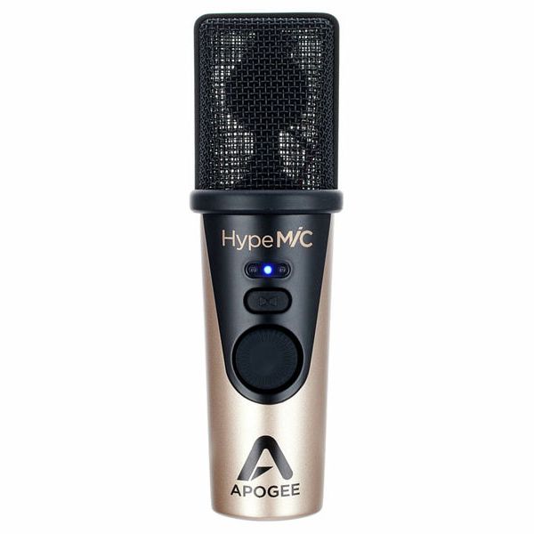 Apogee HypeMic - Micrófono cardioide condensador USB con compresor análogo integrado