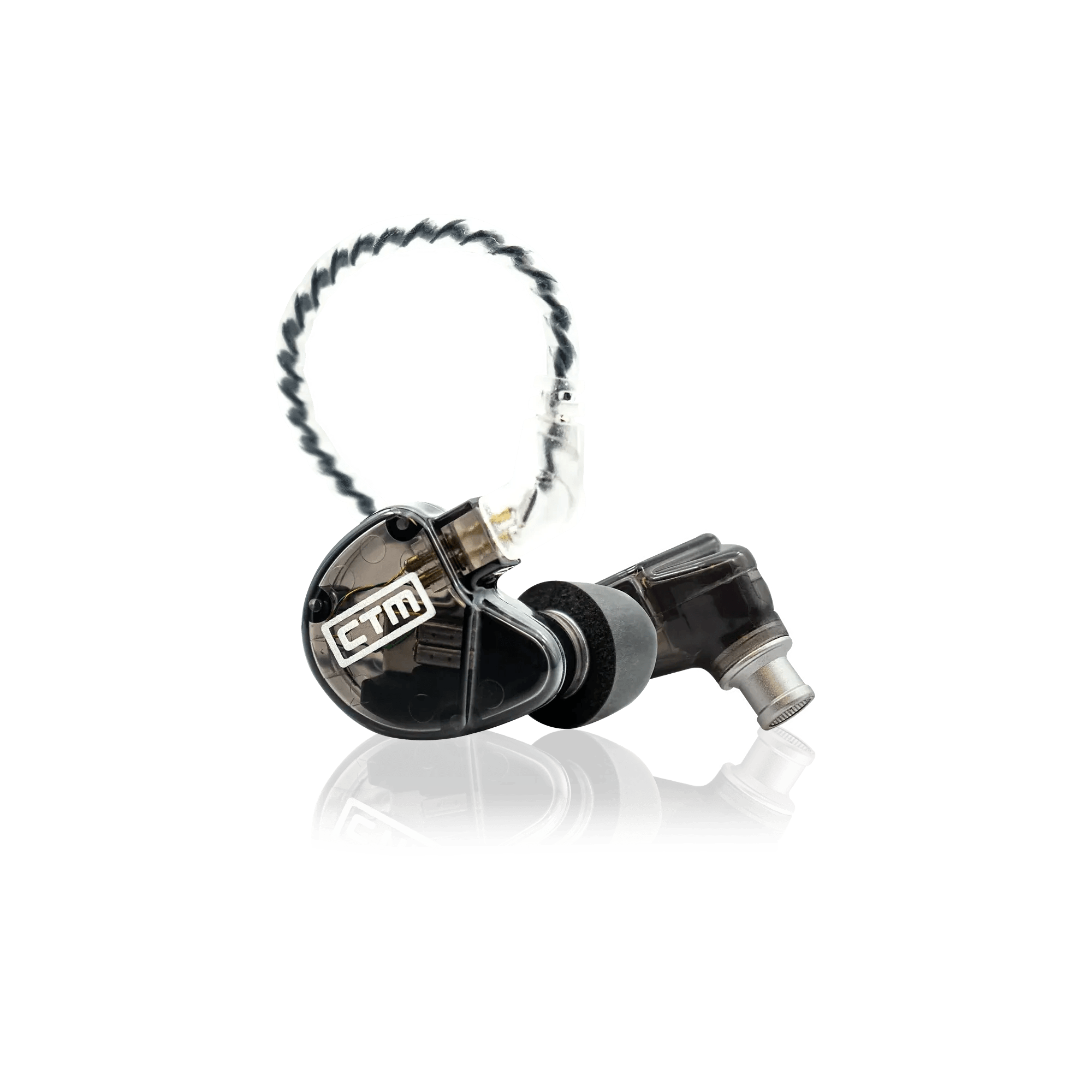 CTM CE220CL - Pro Isolating Dual Driver Wired Earphones - Smoke