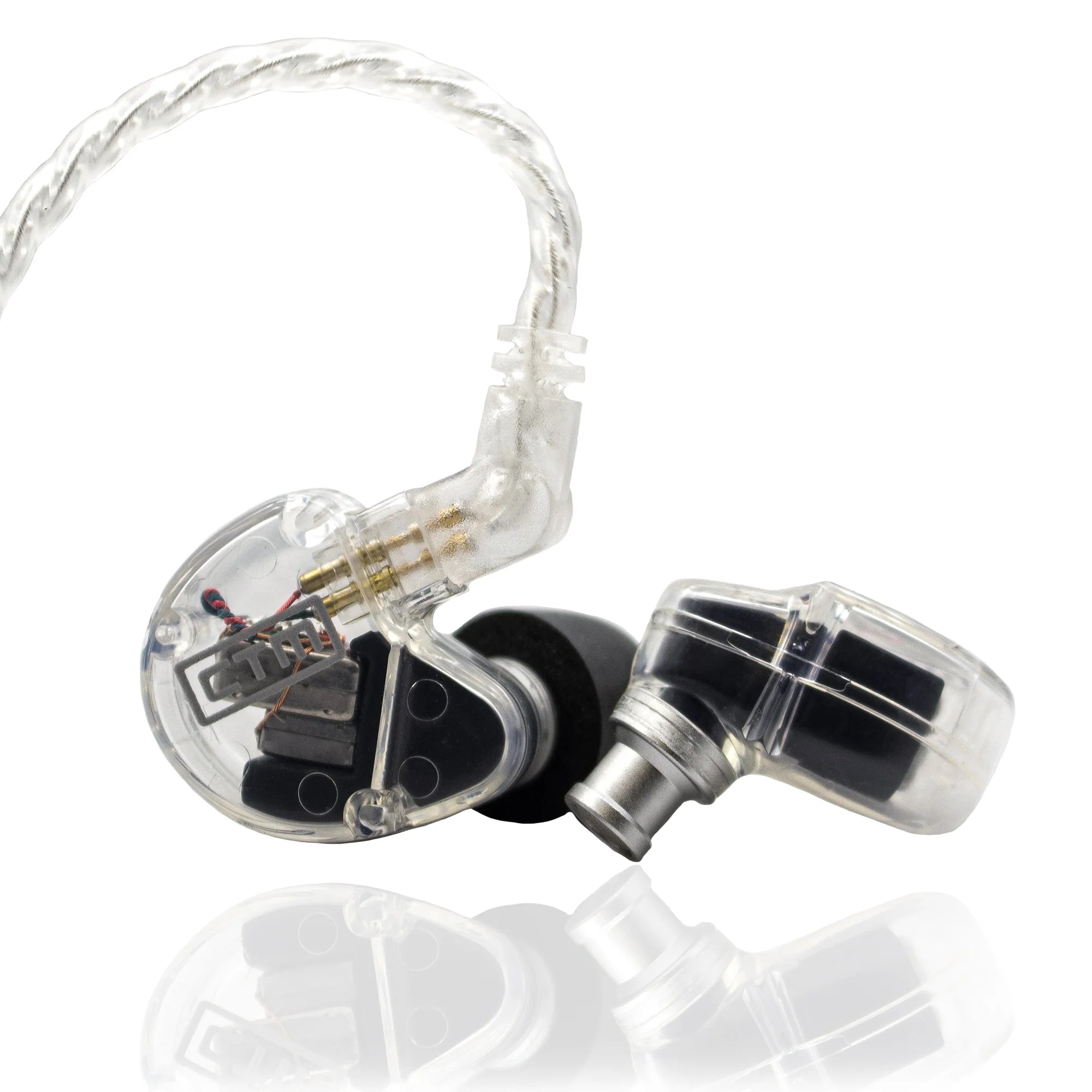 CTM CE220CL - Pro Isolating Dual Driver Wired Earphones - Clear