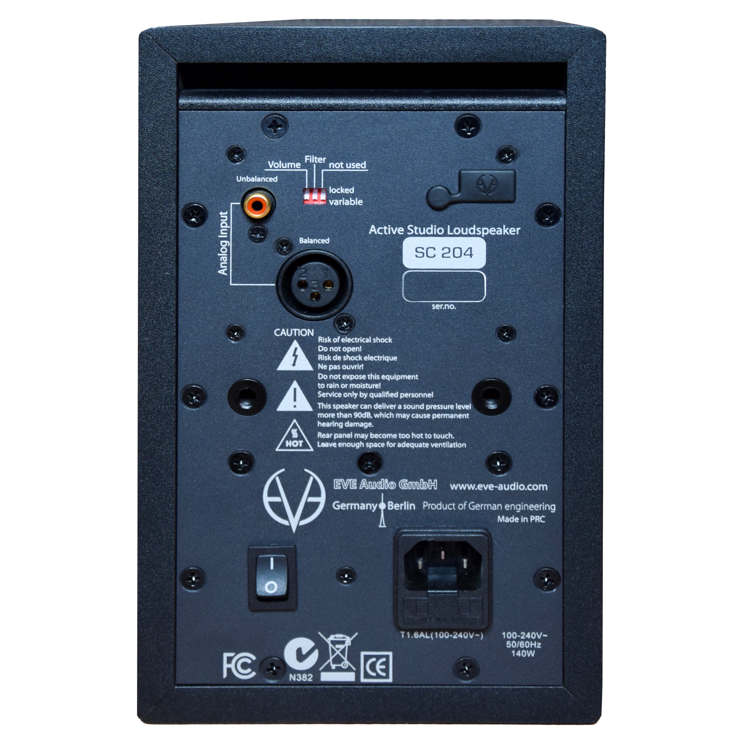 EVE Audio SC204 - Monitor de estudio activo de 2 vías de 4" (PRE-ORDER)!!! - https://www.cromaonline.cl/