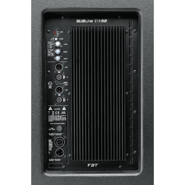 FBT Subline 218 SA - Subwoofer activo de 1200 watts, 2x18, 140dB. (PRE-ORDER)!!! - https://www.cromaonline.cl/