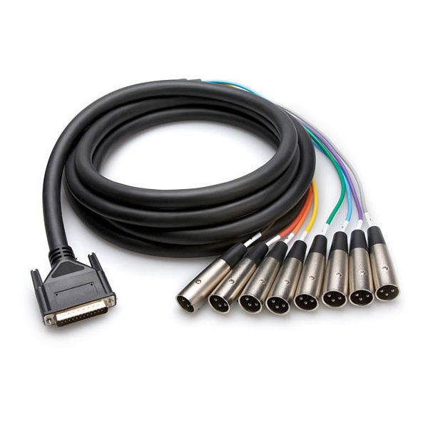 Hosa DTM803 - Cable DB25 a 8 XLR Macho, 3mt - https://www.cromaonline.cl/