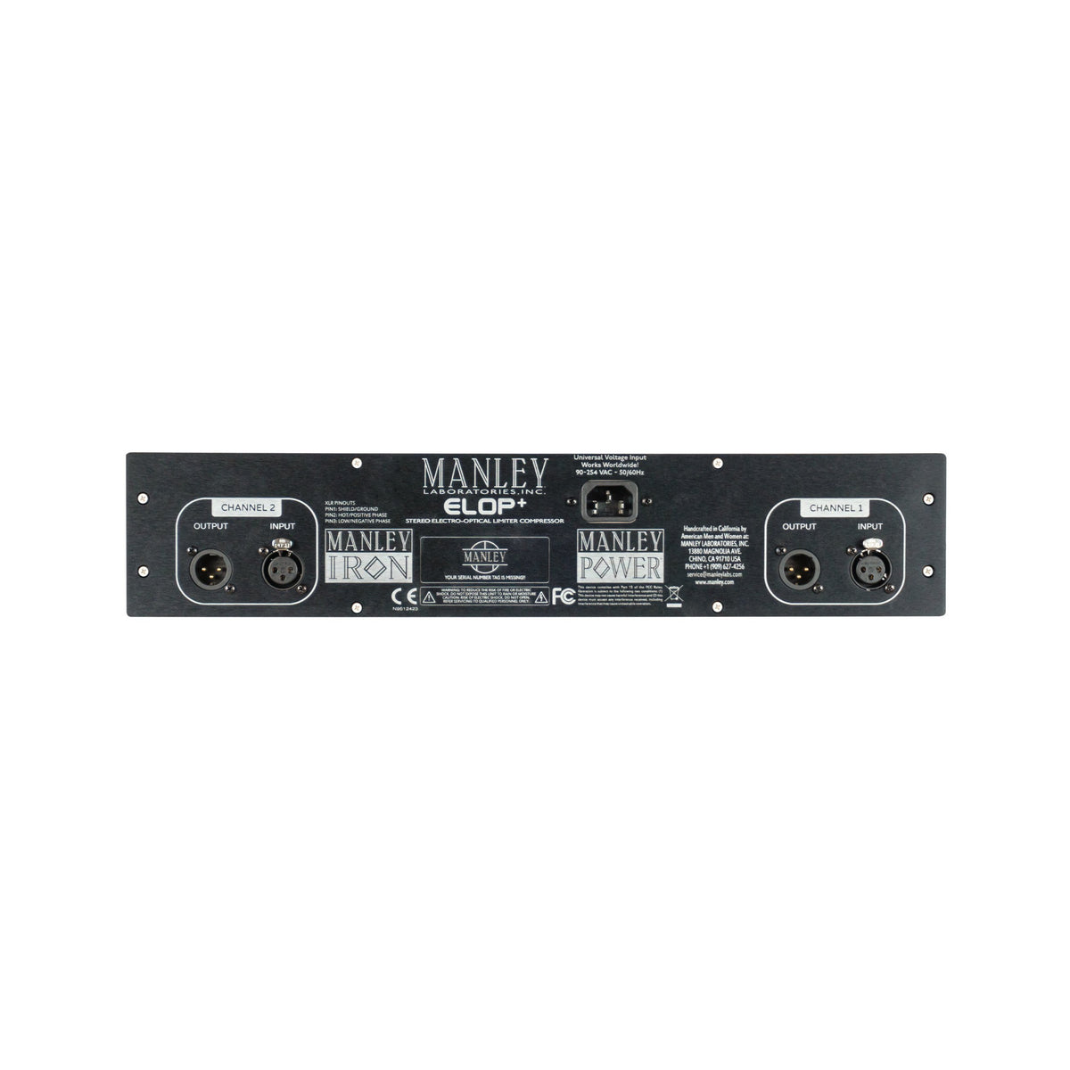Manley ELOP+ - Compresor Stereo a tubo - https://www.cromaonline.cl/