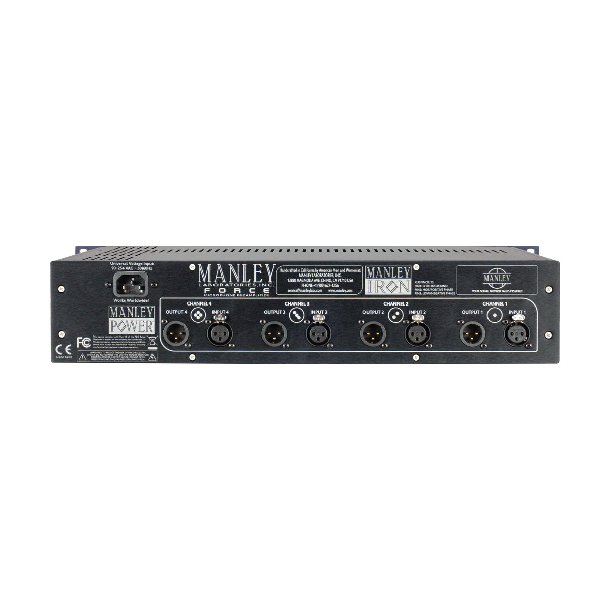 Manley Force - Preamplificador a tubo de 4 canales - https://www.cromaonline.cl/