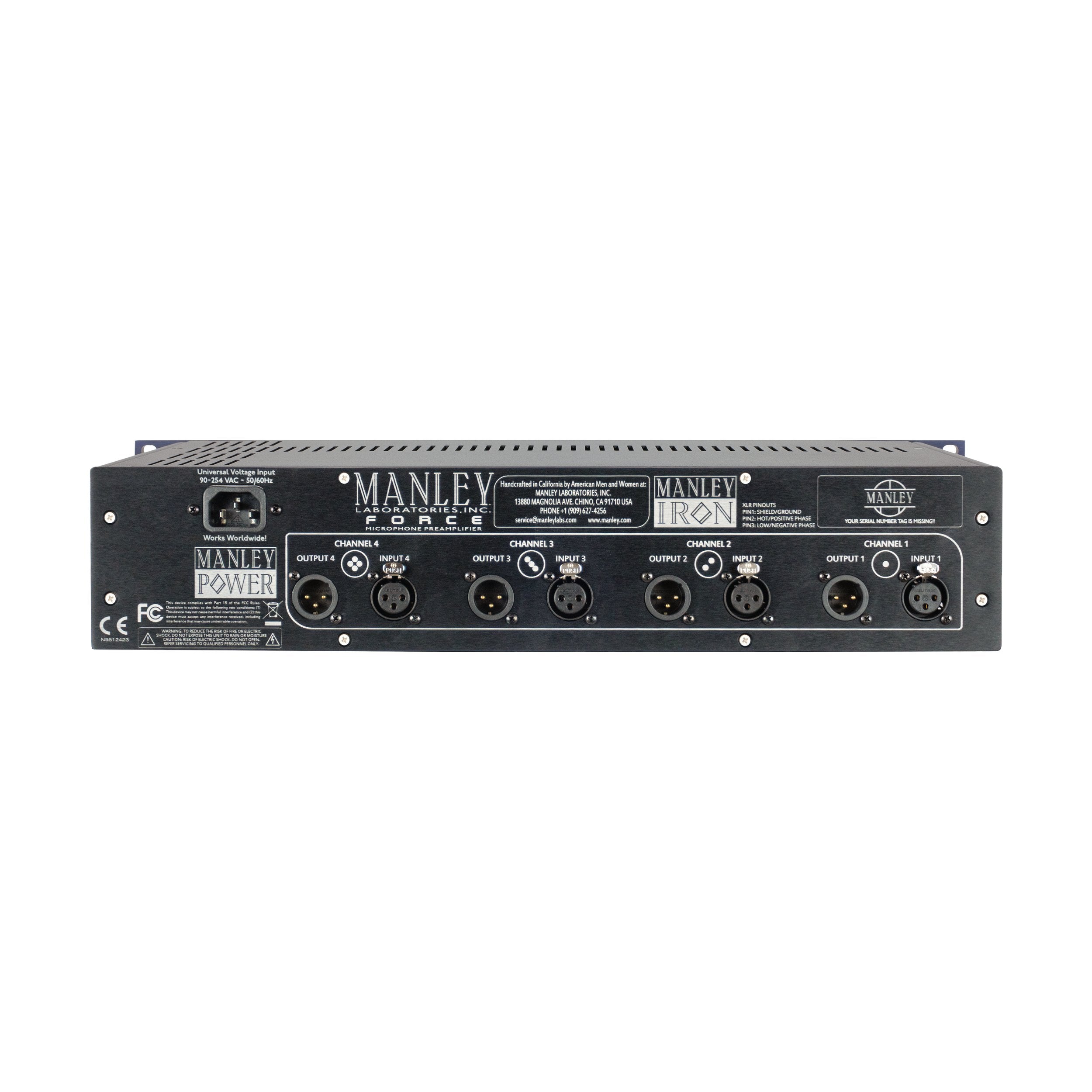 Manley Force - Preamplificador a tubo de 4 canales - https://www.cromaonline.cl/