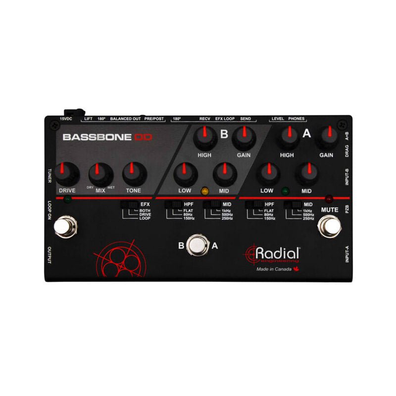 Radial Bassbone OD - Caja directa para Bajo con Overdrive