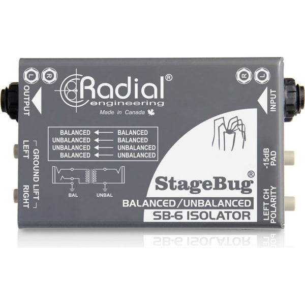 Radial SB6 - Aislador Stereo - https://www.cromaonline.cl/