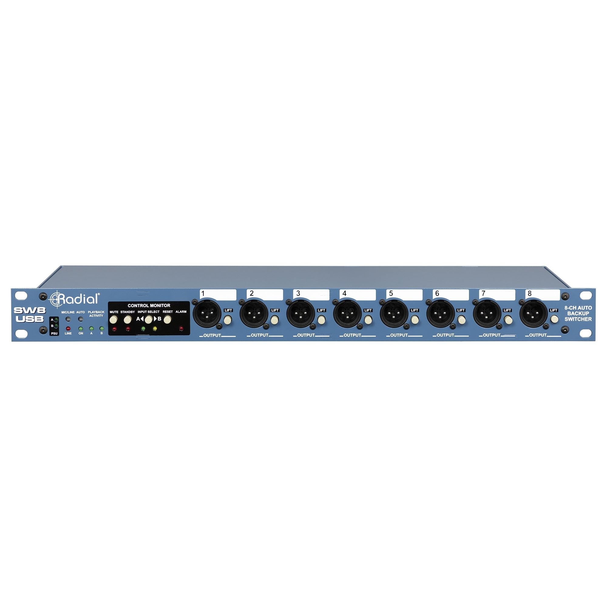 Radial SW8 USB - Switchera de 8 canales con intefaz USB