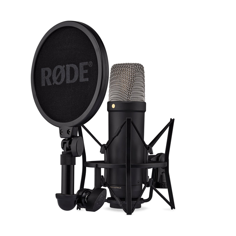 Rode NT1 5th Generation Black - Micrófono condensador de estudio, XLR-USBC - https://www.cromaonline.cl/