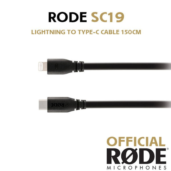 Rode SC19 - Cable USB-C a Lightning de 1.5mt - https://www.cromaonline.cl/