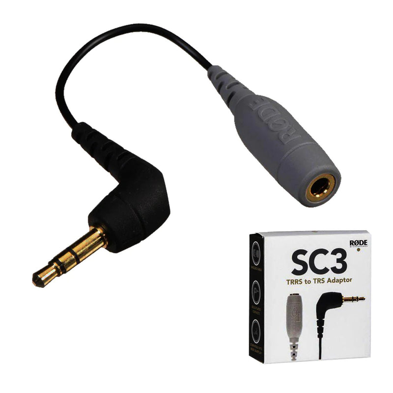 Rode SC3 - Adaptador 3.5mm TRRS-TRS para SmartLav+ - https://www.cromaonline.cl/