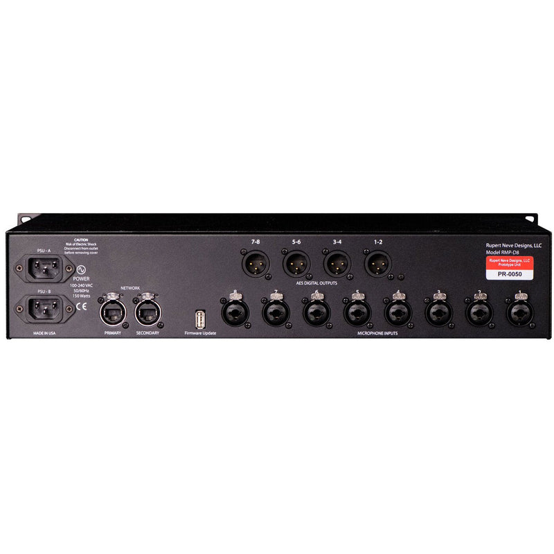 Rupert Neve RMP-D8 - Preamplificador de micrófono Dante® de 8 canales + convertidor - https://www.cromaonline.cl/