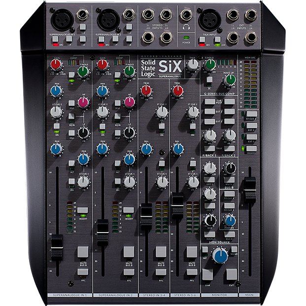 SSL Six - Mezclador analógico de sobremesa de 6 canales - https://www.cromaonline.cl/