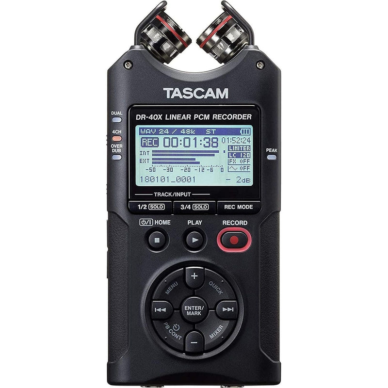 Tascam DR40X - Grabadora de audio de cuatro pistas - https://www.cromaonline.cl/