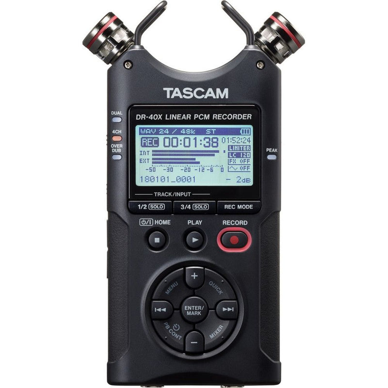 Tascam DR40X - Grabadora de audio de cuatro pistas - https://www.cromaonline.cl/