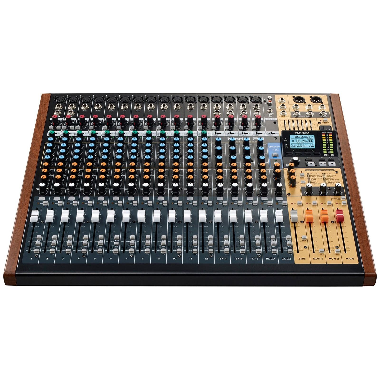 Tascam Model 24 - Mezclador/ Interfaz de audio de 24 canales - https://www.cromaonline.cl/