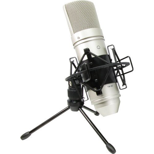 Tascam TM80 - Micrófono de condensador con cable, trípode y suspensión - https://www.cromaonline.cl/