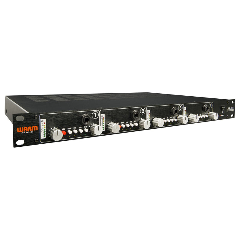 Warm Audio WA412 - Preamplificador de micrófono de 4 canales + Instrumento DI - https://www.cromaonline.cl/